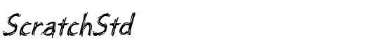 ScratchStd - Download Thousands of Free Fonts at FontZone.net