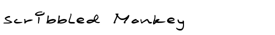 Scribbled Monkey - Download Thousands of Free Fonts at FontZone.net