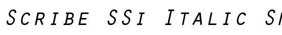 Scribe SSi Italic Small Caps - Download Thousands of Free Fonts at FontZone.net