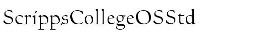 ScrippsCollegeOSStd - Download Thousands of Free Fonts at FontZone.net