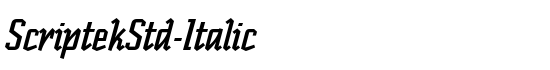 ScriptekStd-Italic - Download Thousands of Free Fonts at FontZone.net