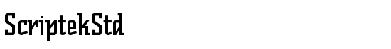 ScriptekStd - Download Thousands of Free Fonts at FontZone.net