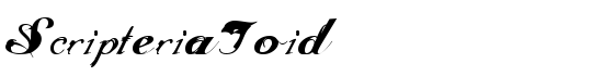 ScripteriaToid - Download Thousands of Free Fonts at FontZone.net