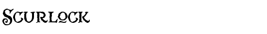 Scurlock - Download Thousands of Free Fonts at FontZone.net