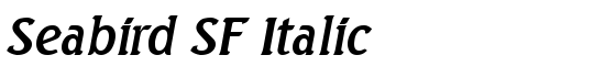 Seabird SF Italic - Download Thousands of Free Fonts at FontZone.net
