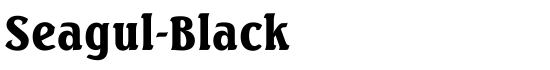 Seagul-Black - Download Thousands of Free Fonts at FontZone.net