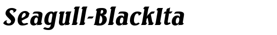 Seagull-BlackIta - Download Thousands of Free Fonts at FontZone.net