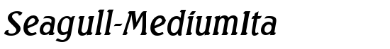 Seagull-MediumIta - Download Thousands of Free Fonts at FontZone.net