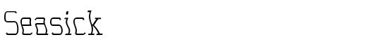 Seasick - Download Thousands of Free Fonts at FontZone.net
