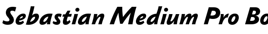 Sebastian Medium Pro Bold Italic - Download Thousands of Free Fonts at FontZone.net
