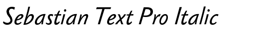 Sebastian Text Pro Italic - Download Thousands of Free Fonts at FontZone.net