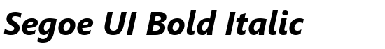 Segoe UI Bold Italic - Download Thousands of Free Fonts at FontZone.net