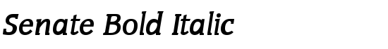 Senate Bold Italic - Download Thousands of Free Fonts at FontZone.net