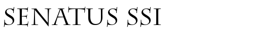 Senatus SSi - Download Thousands of Free Fonts at FontZone.net