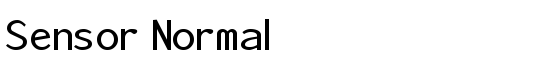Sensor Normal - Download Thousands of Free Fonts at FontZone.net