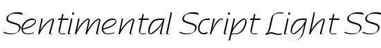 Sentimental Script Light SSi - Download Thousands of Free Fonts at FontZone.net