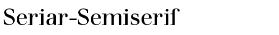 Seriar-Semiserif - Download Thousands of Free Fonts at FontZone.net