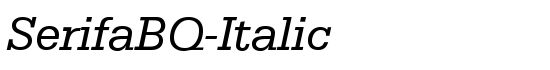 SerifaBQ-Italic - Download Thousands of Free Fonts at FontZone.net