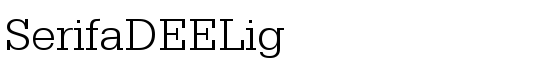 SerifaDEELig - Download Thousands of Free Fonts at FontZone.net