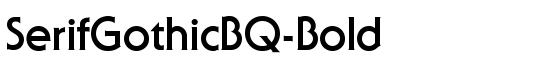 SerifGothicBQ-Bold - Download Thousands of Free Fonts at FontZone.net