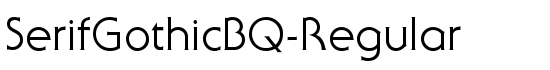 SerifGothicBQ-Regular - Download Thousands of Free Fonts at FontZone.net