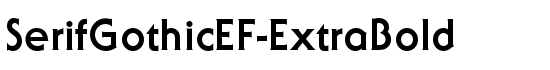SerifGothicEF-ExtraBold - Download Thousands of Free Fonts at FontZone.net