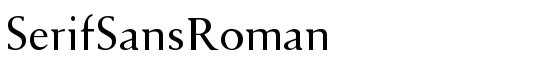 SerifSansRoman - Download Thousands of Free Fonts at FontZone.net