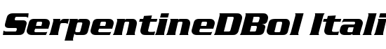 SerpentineDBol Italic - Download Thousands of Free Fonts at FontZone.net