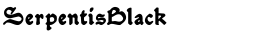 SerpentisBlack - Download Thousands of Free Fonts at FontZone.net