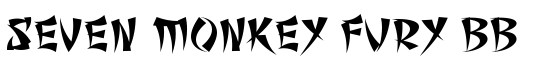 Seven Monkey Fury BB - Download Thousands of Free Fonts at FontZone.net