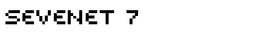 Sevenet 7 - Download Thousands of Free Fonts at FontZone.net