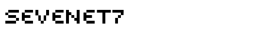 Sevenet7 - Download Thousands of Free Fonts at FontZone.net