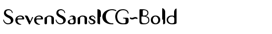 SevenSansICG-Bold - Download Thousands of Free Fonts at FontZone.net