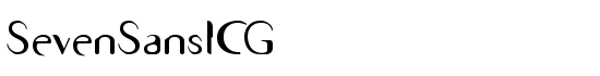 SevenSansICG - Download Thousands of Free Fonts at FontZone.net