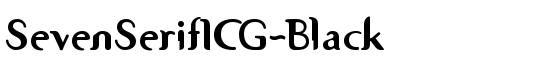 SevenSerifICG-Black - Download Thousands of Free Fonts at FontZone.net