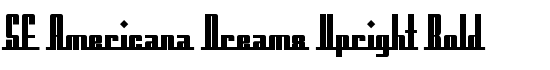 SF Americana Dreams Upright Bold - Download Thousands of Free Fonts at FontZone.net