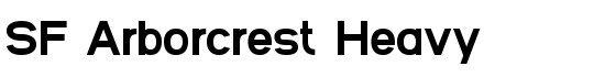 SF Arborcrest Heavy - Download Thousands of Free Fonts at FontZone.net
