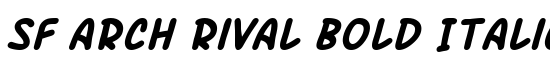 SF Arch Rival Bold Italic - Download Thousands of Free Fonts at FontZone.net