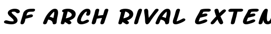 SF Arch Rival Extended Bold Italic - Download Thousands of Free Fonts at FontZone.net