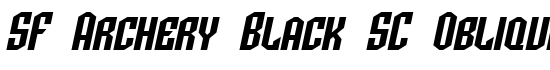 SF Archery Black SC Oblique - Download Thousands of Free Fonts at FontZone.net