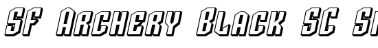 SF Archery Black SC Shaded Oblique - Download Thousands of Free Fonts at FontZone.net