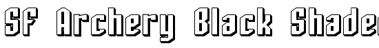 SF Archery Black Shaded - Download Thousands of Free Fonts at FontZone.net