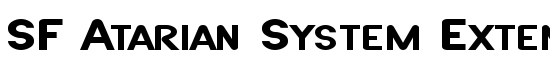 SF Atarian System Extended Bold - Download Thousands of Free Fonts at FontZone.net
