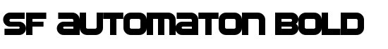 SF Automaton Bold - Download Thousands of Free Fonts at FontZone.net
