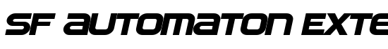SF Automaton Extended Oblique - Download Thousands of Free Fonts at FontZone.net