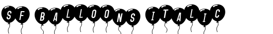 SF Balloons Italic - Download Thousands of Free Fonts at FontZone.net