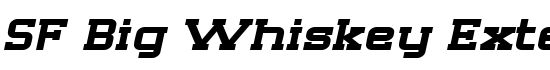 SF Big Whiskey Extended - Download Thousands of Free Fonts at FontZone.net