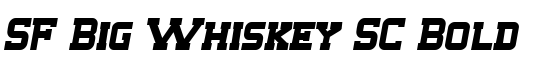 SF Big Whiskey SC Bold - Download Thousands of Free Fonts at FontZone.net