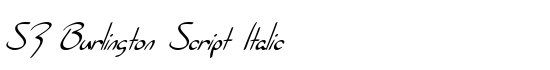 SF Burlington Script Italic - Download Thousands of Free Fonts at FontZone.net