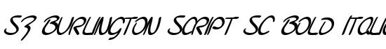 SF Burlington Script SC Bold Italic - Download Thousands of Free Fonts at FontZone.net